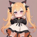 失敗したハロウィンと猫耳ツインテールの女の子 01 5枚目
