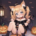 失敗したハロウィンと猫耳ツインテールの女の子 01 9枚目