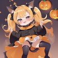 失敗したハロウィンと猫耳ツインテールの女の子 01 6枚目