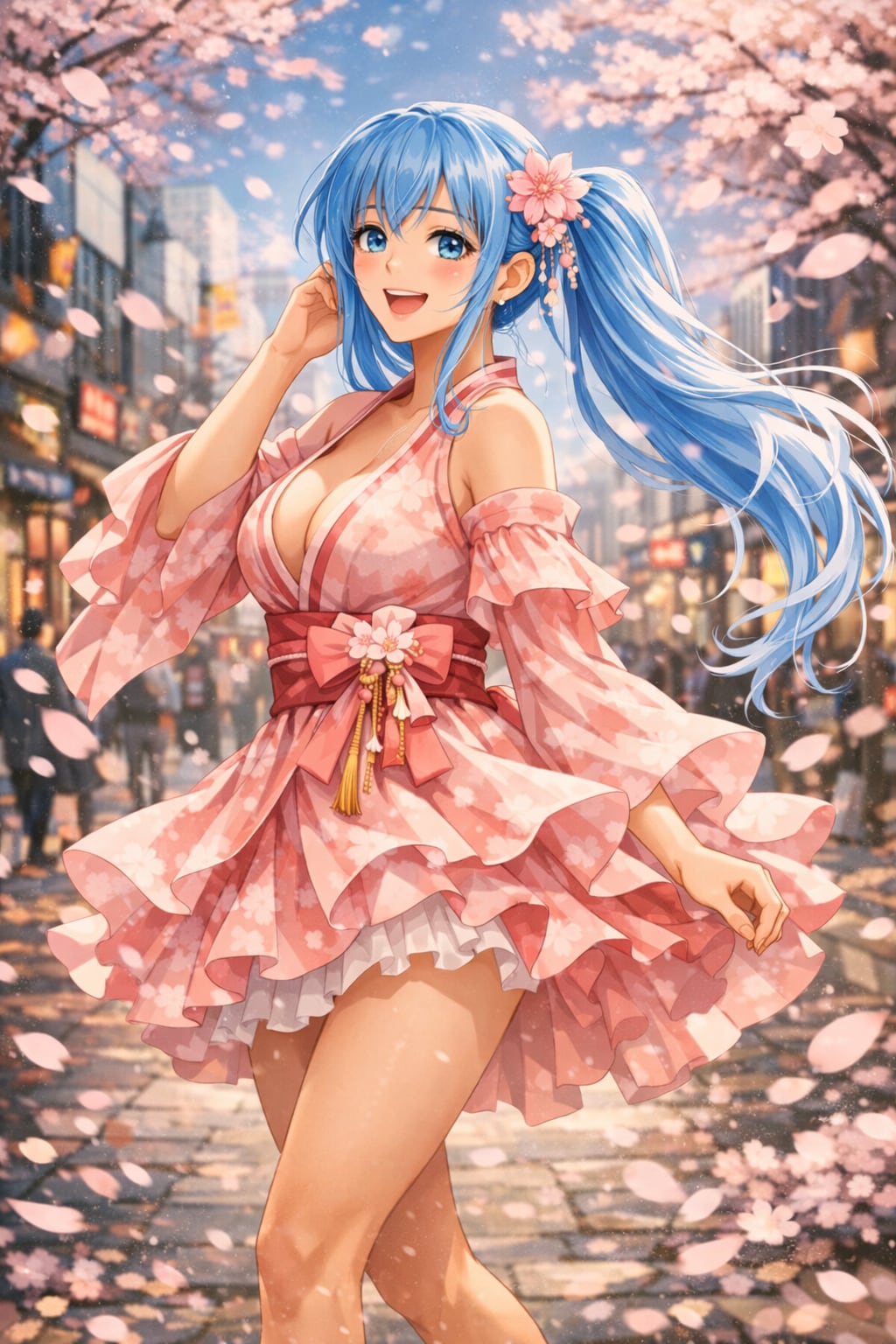 現代の春を楽しむ春コーデの美雪ちゃん | の人気AIイラスト・グラビア