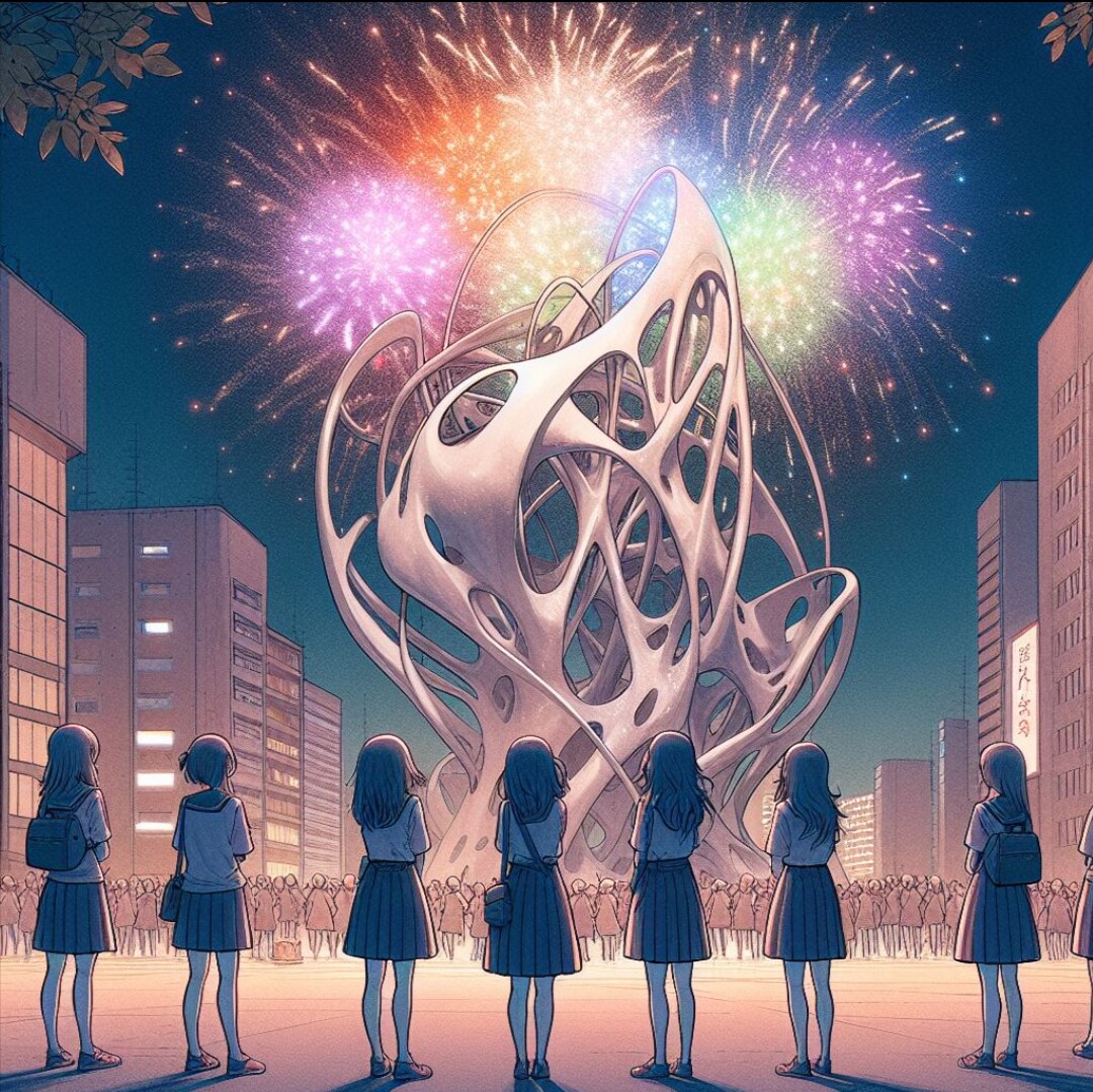 未来の花火大会(現代アート)