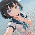 濡れ透けセーラー 2枚目