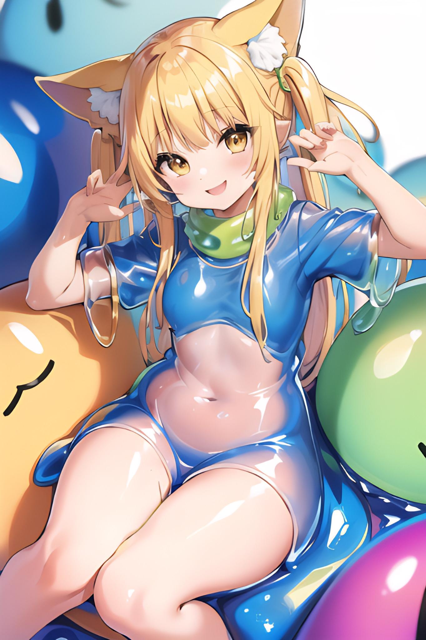 スライムシャツ着てみた（ミラ）