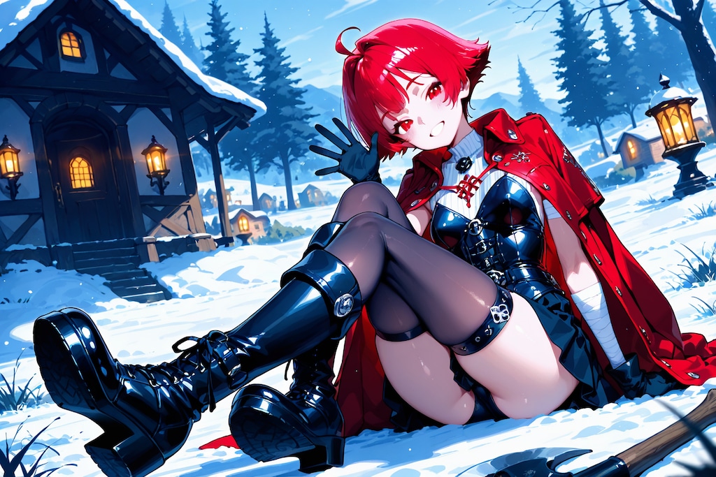 巨大な斧で戦う戦士（ア○ゼンの弟子）女体化！