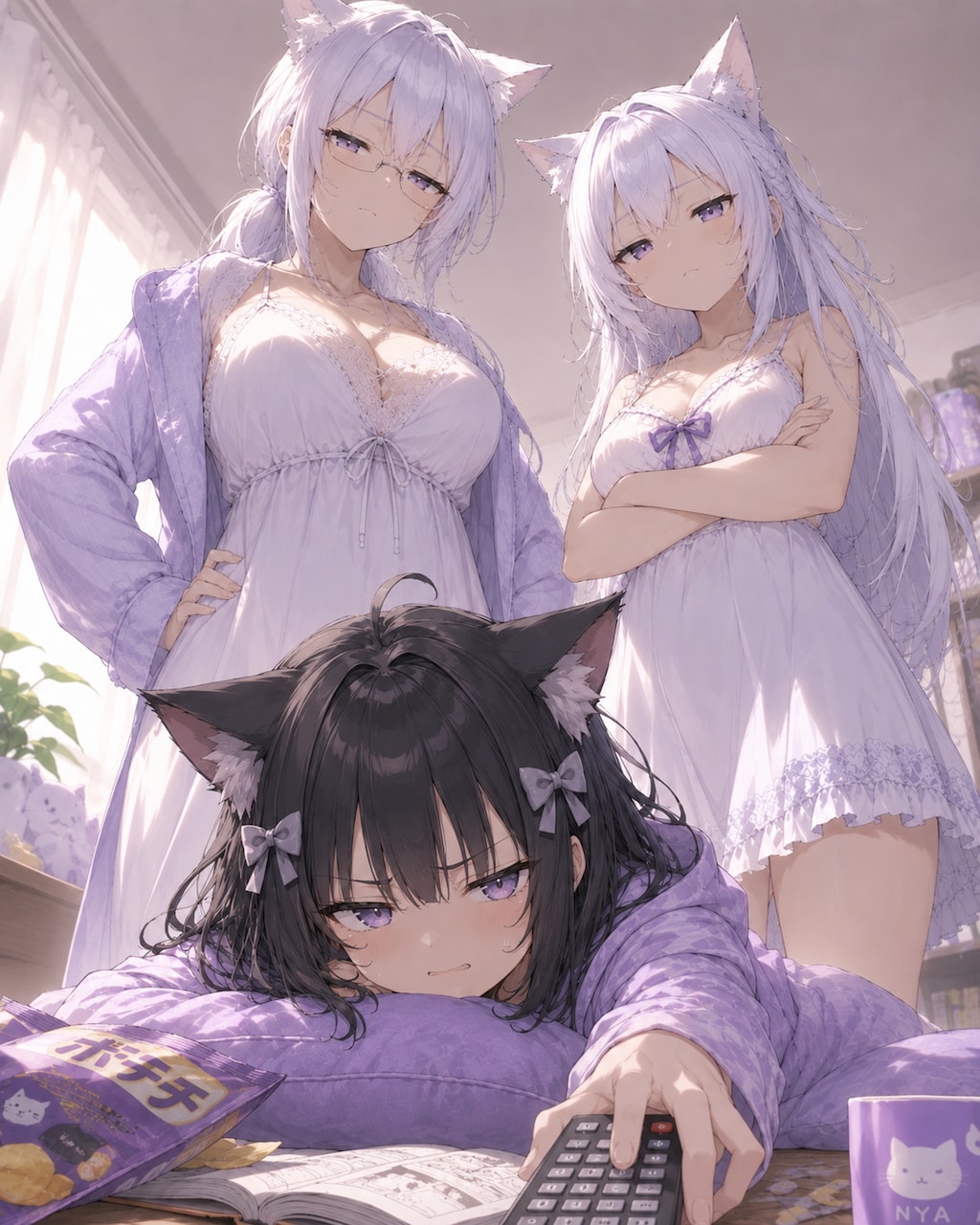 ジト目…