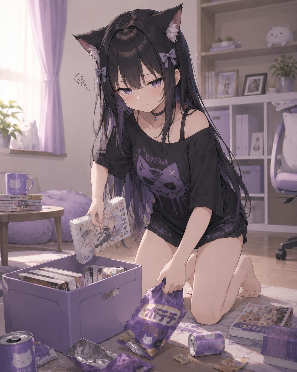 ジト目…