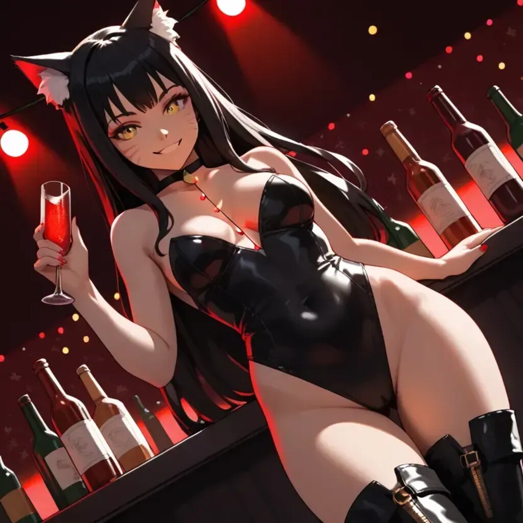 路地裏で会った黒猫