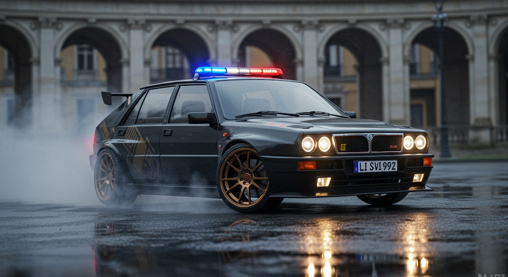 ランチアデルタパトロールカー