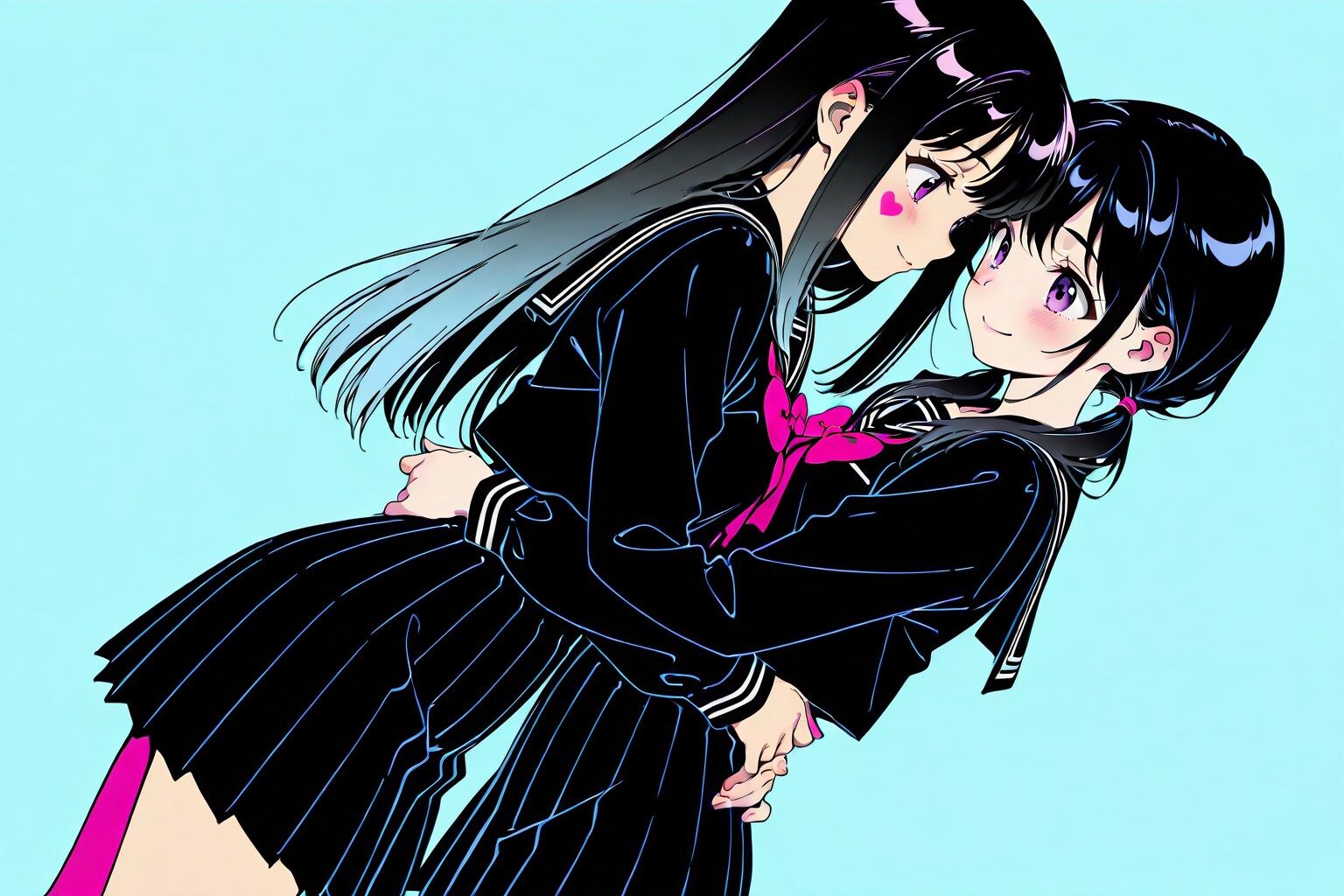パステルカラーセーラー服
