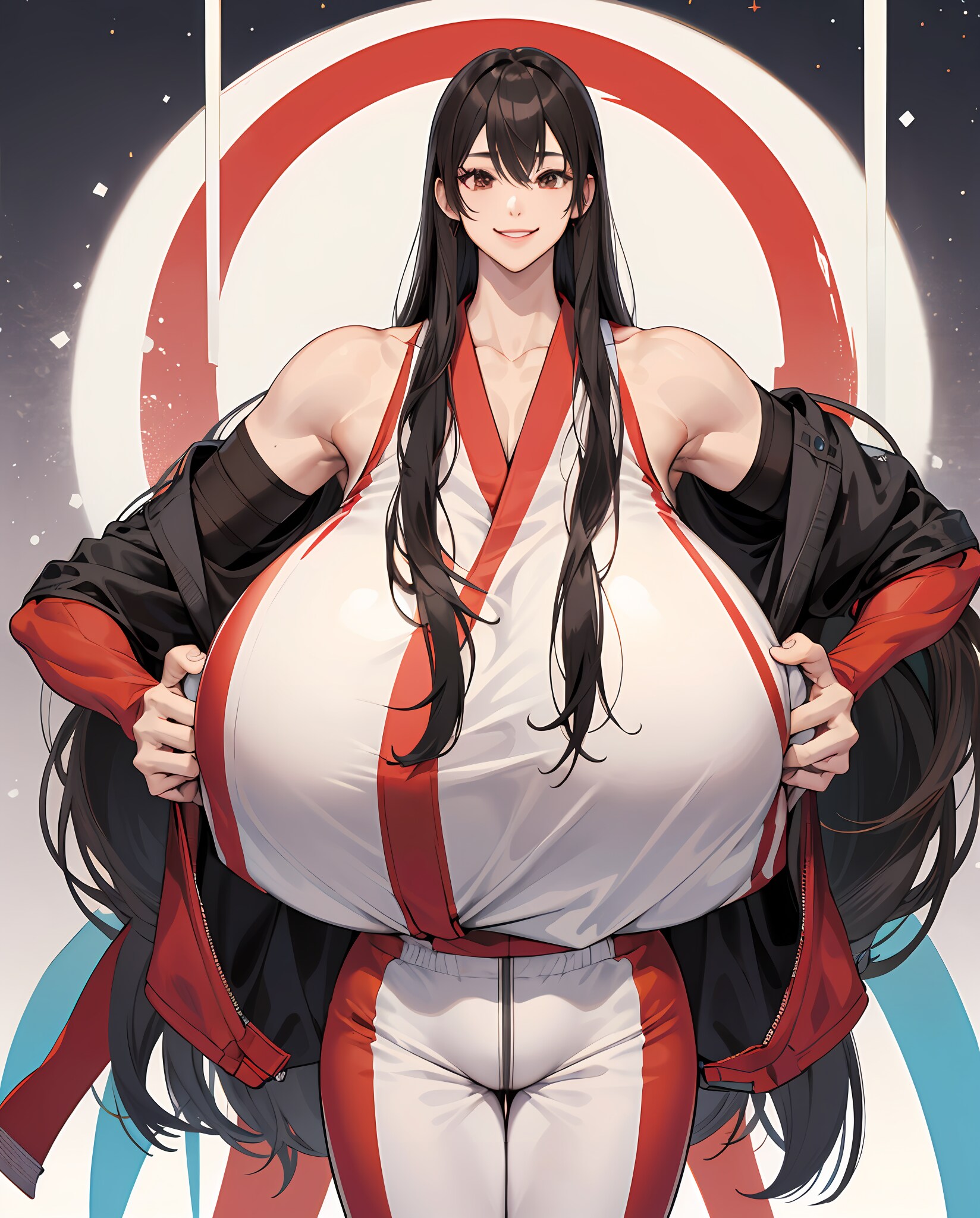 でかい巫女さん