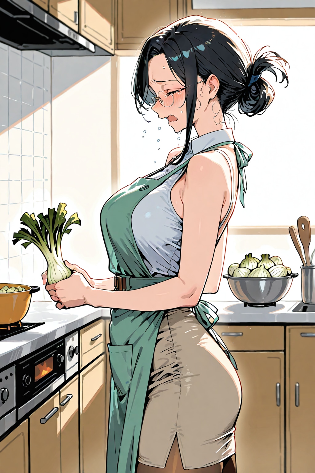 メガネ越しでも目に染みちゃう人 | の人気AIイラスト・グラビア