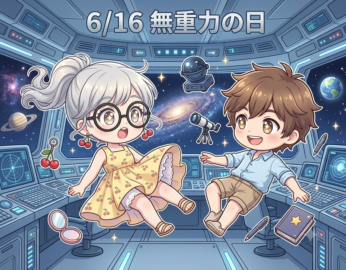 今日は「無重力の日」
