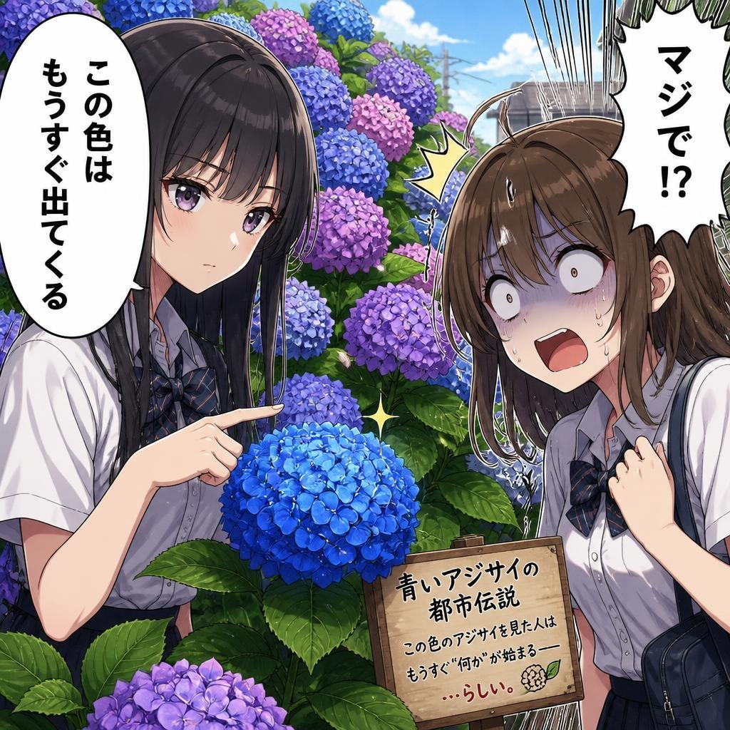 赤い紫陽花の理由