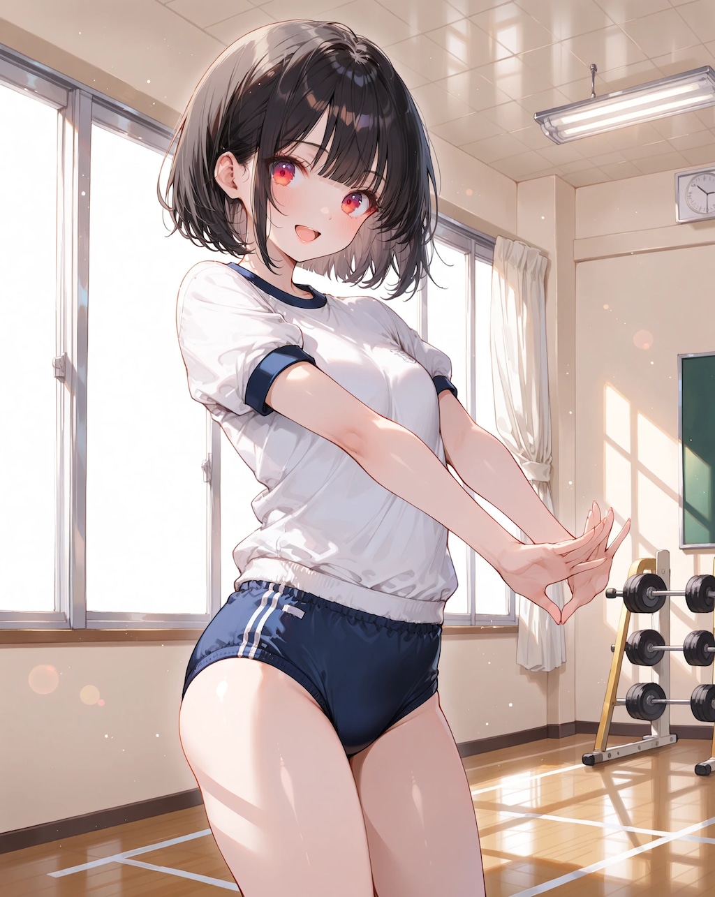 ブルマ娘 実写版　~ 黒髪ボブのブルマ娘７６ ~