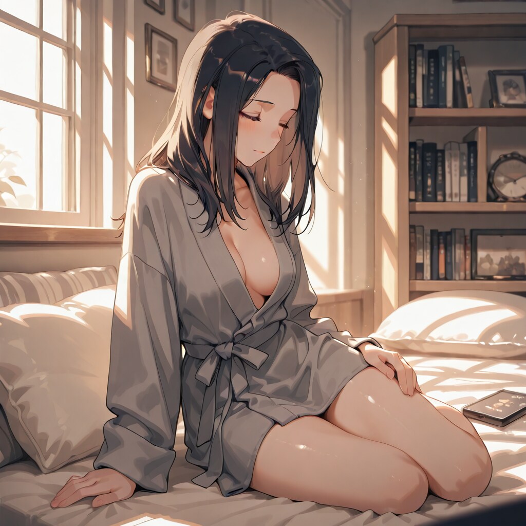 バスローブお姉さん