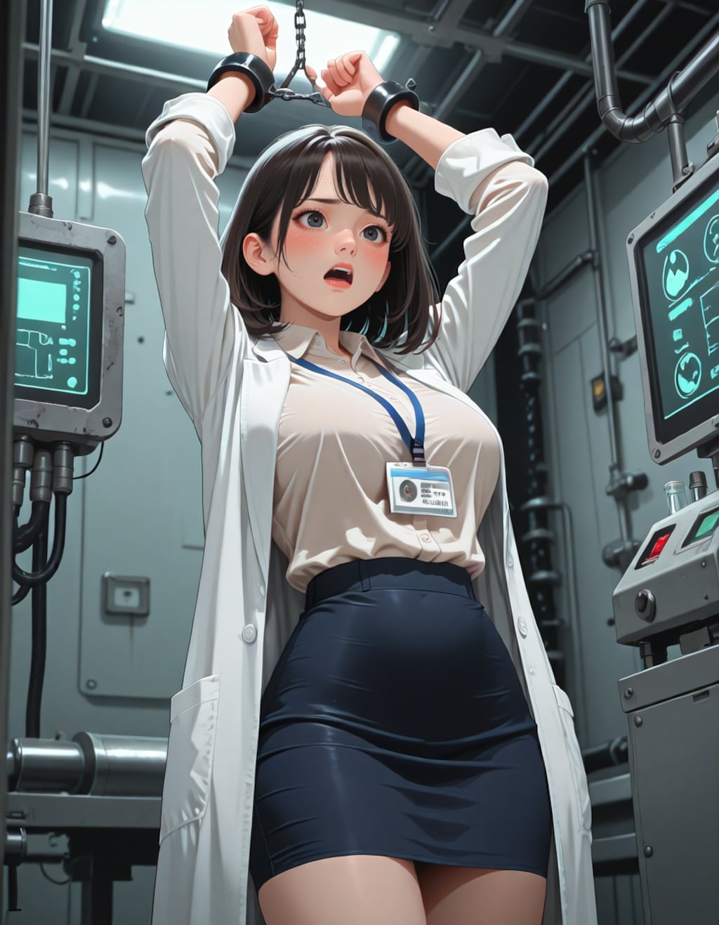 拘束される新人研究員