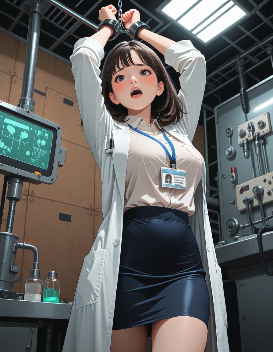 拘束される新人研究員