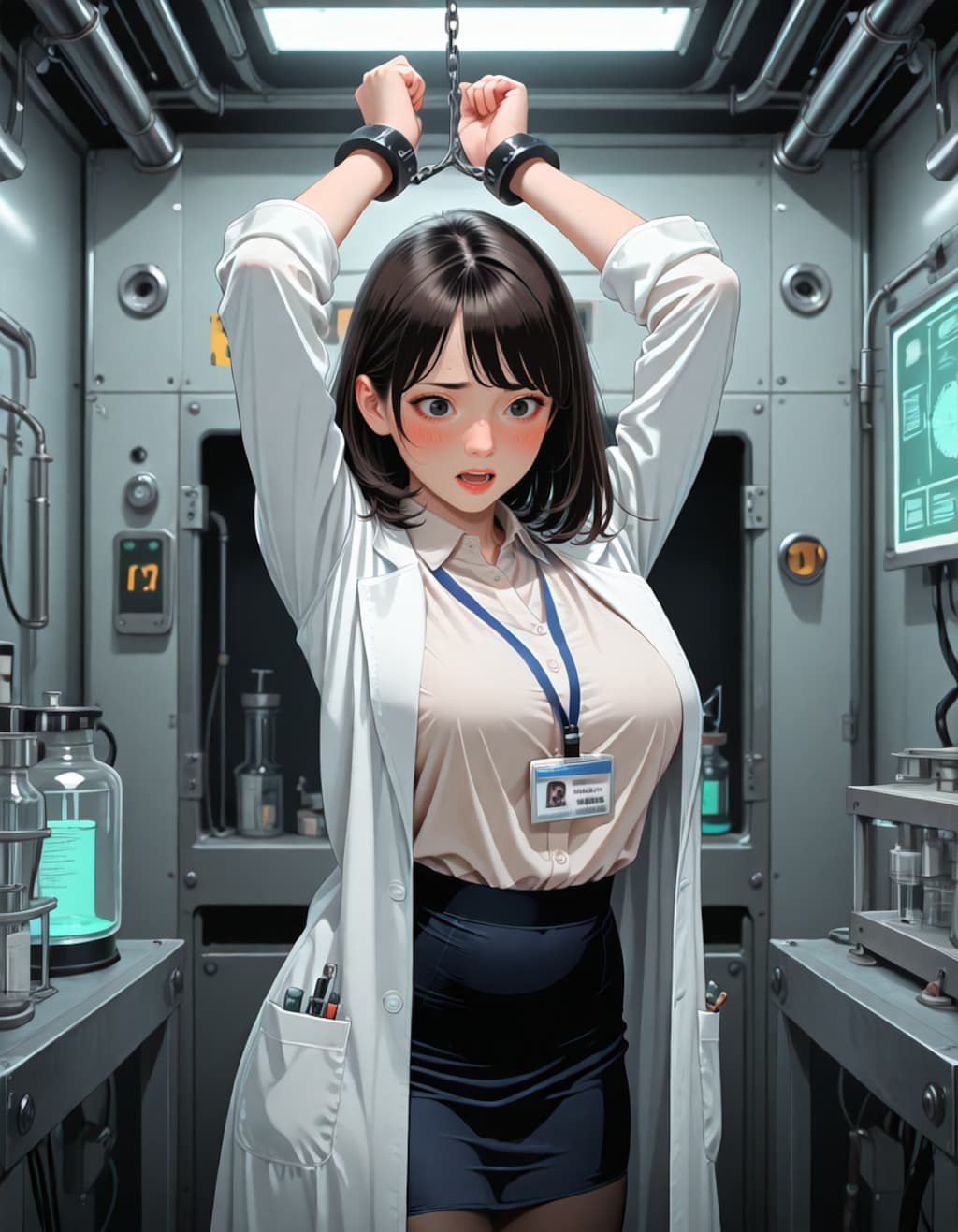 拘束される新人研究員