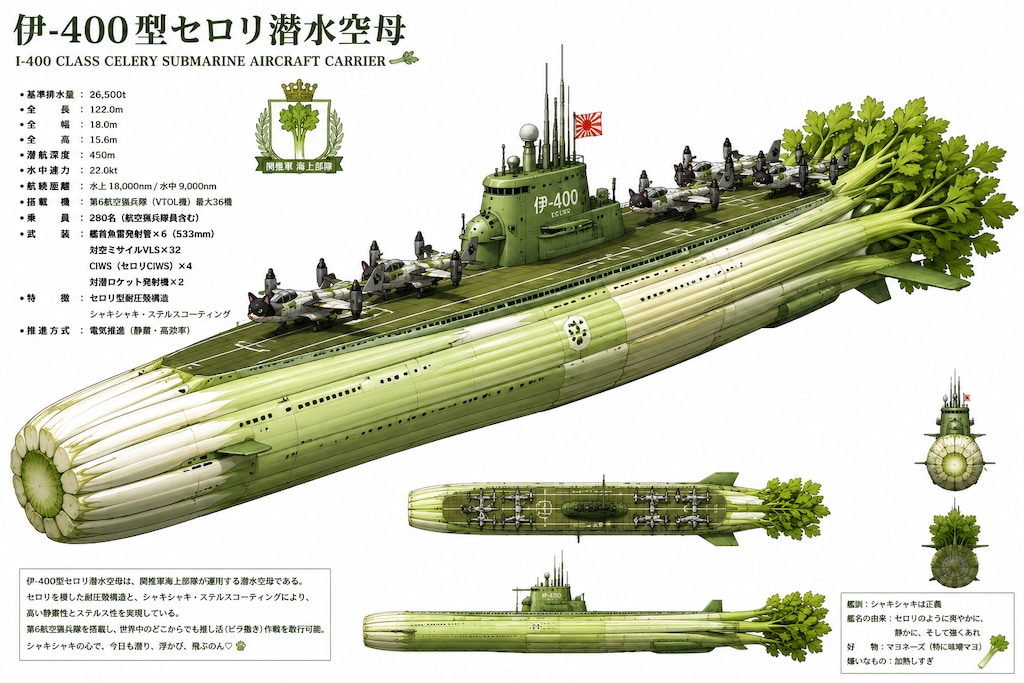 伊-400型セロリ潜水空母