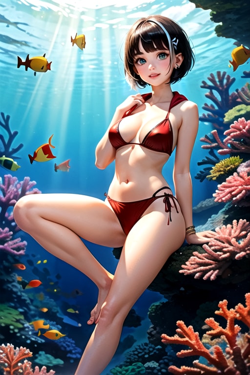 南の海で