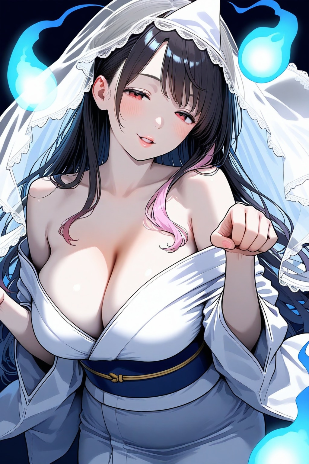 うらめしや〜のポーズがイマイチよくわかっていない幽霊さん