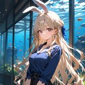 二重瞼のエリアーヌ＠水族館(GARLANDやi2iおためし) 2枚目