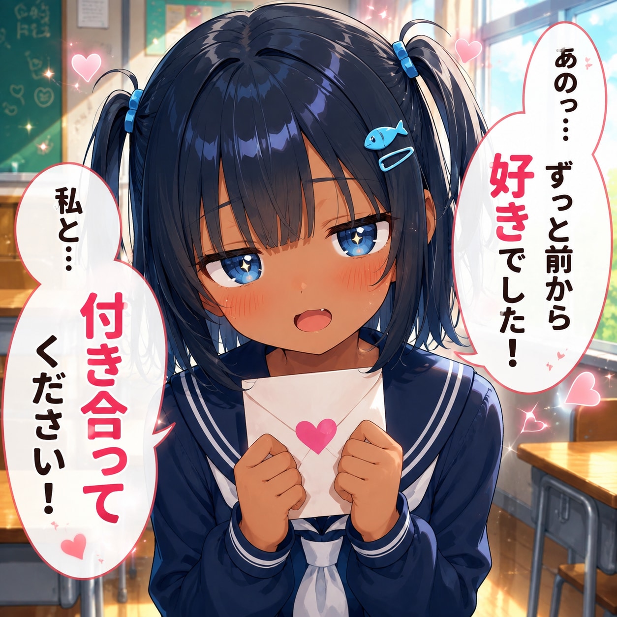告白するこなつちゃん