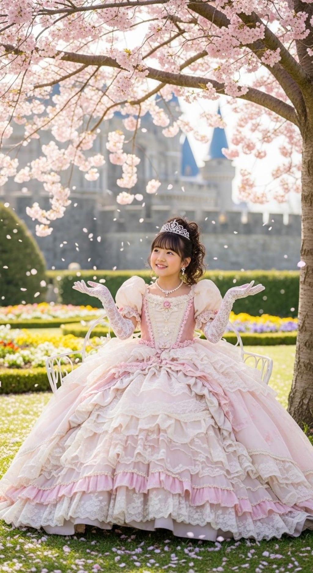 低年齢プリンセス好きのお兄様へ006《アフタヌーンティーでお花見を》