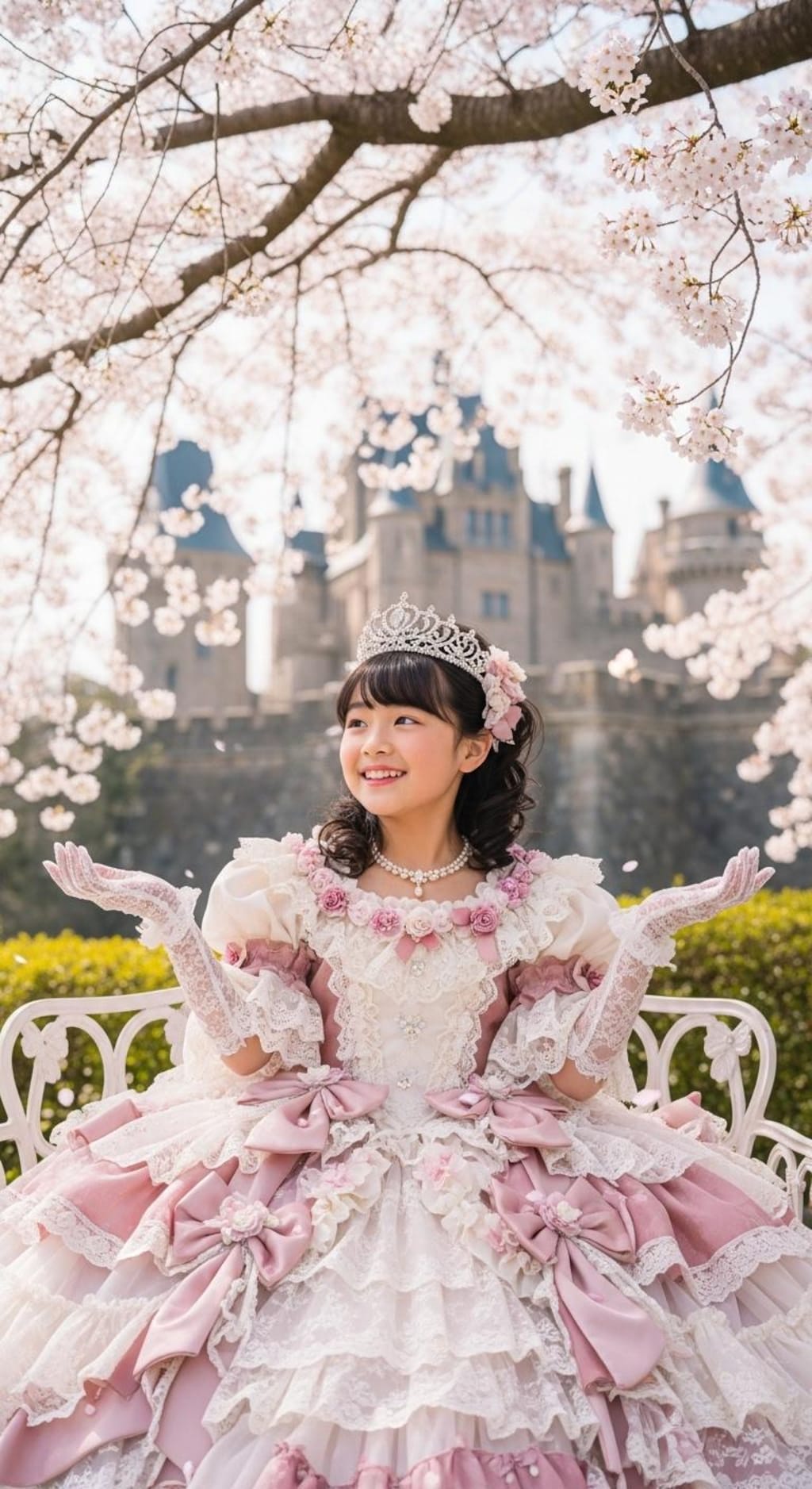 低年齢プリンセス好きのお兄様へ006《アフタヌーンティーでお花見を》