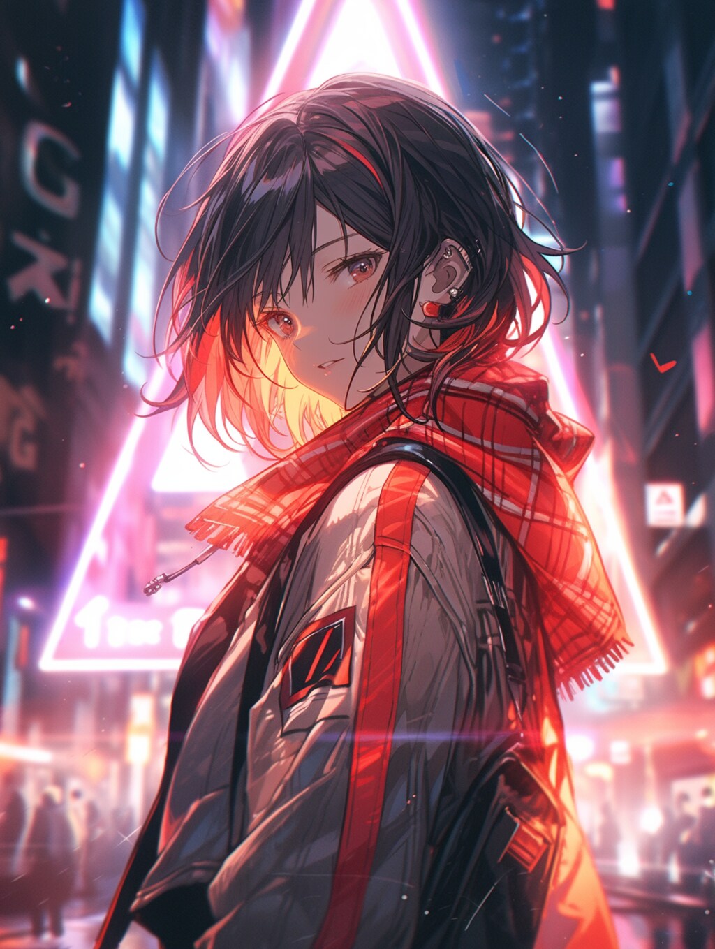 サイバーパンクの女の子 cyber punk girl