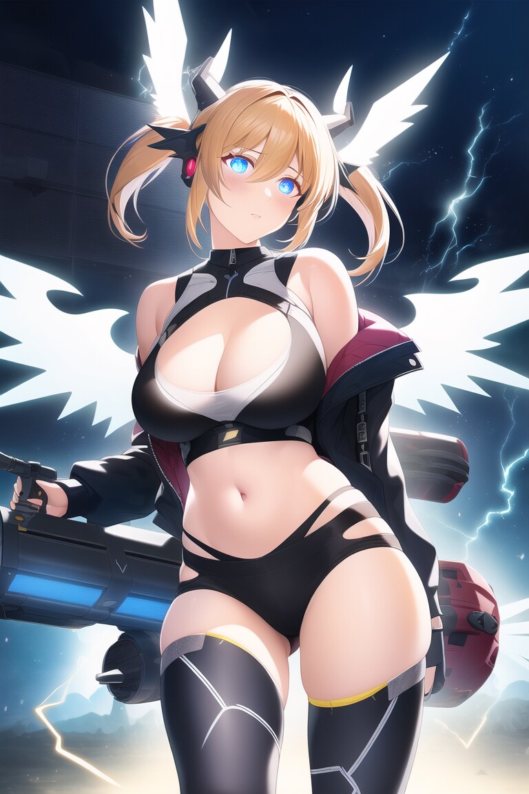 メカ少女　へそ