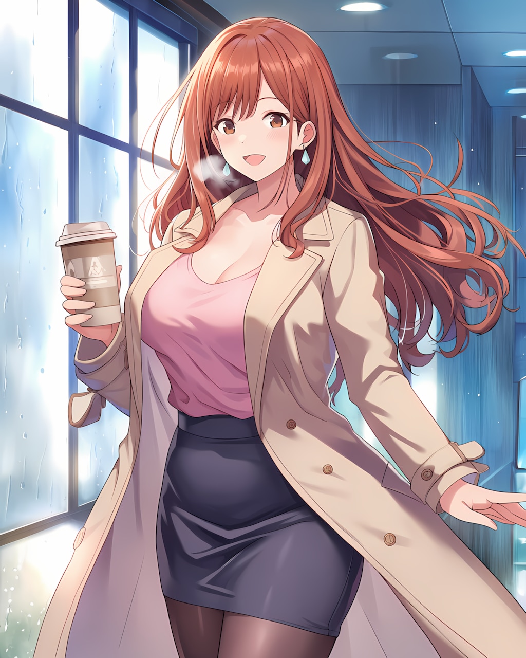 午後のひと踏ん張り☕️歩くノノカ✨