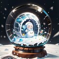 ちびちゃんとかまくらマスコットちゃんと妖精ちゃんのSnow globe 3枚目