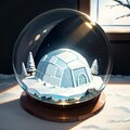 ちびちゃんとかまくらマスコットちゃんと妖精ちゃんのSnow globe 4枚目