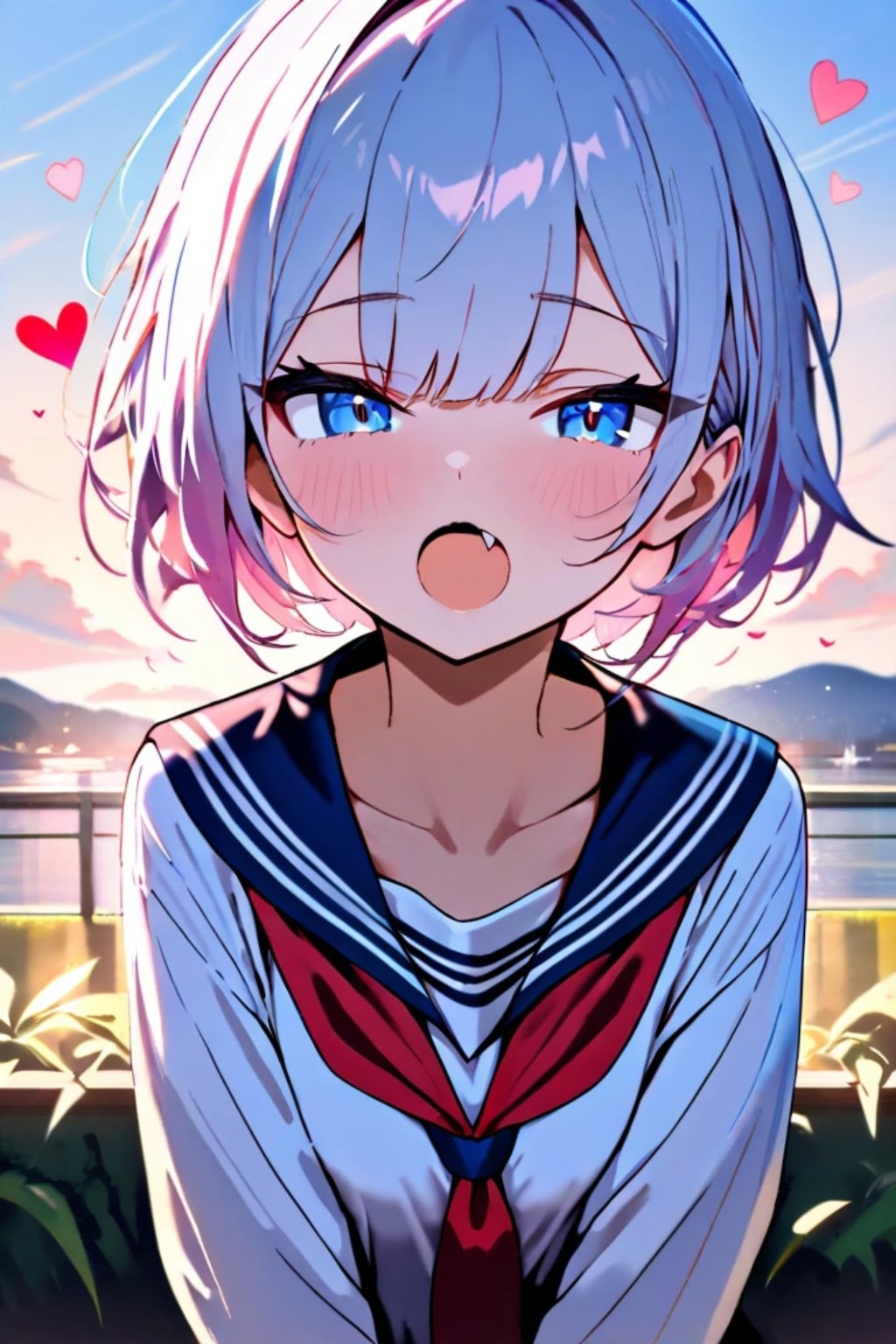 毎朝あいさつをしてくれる白髪ちゃん