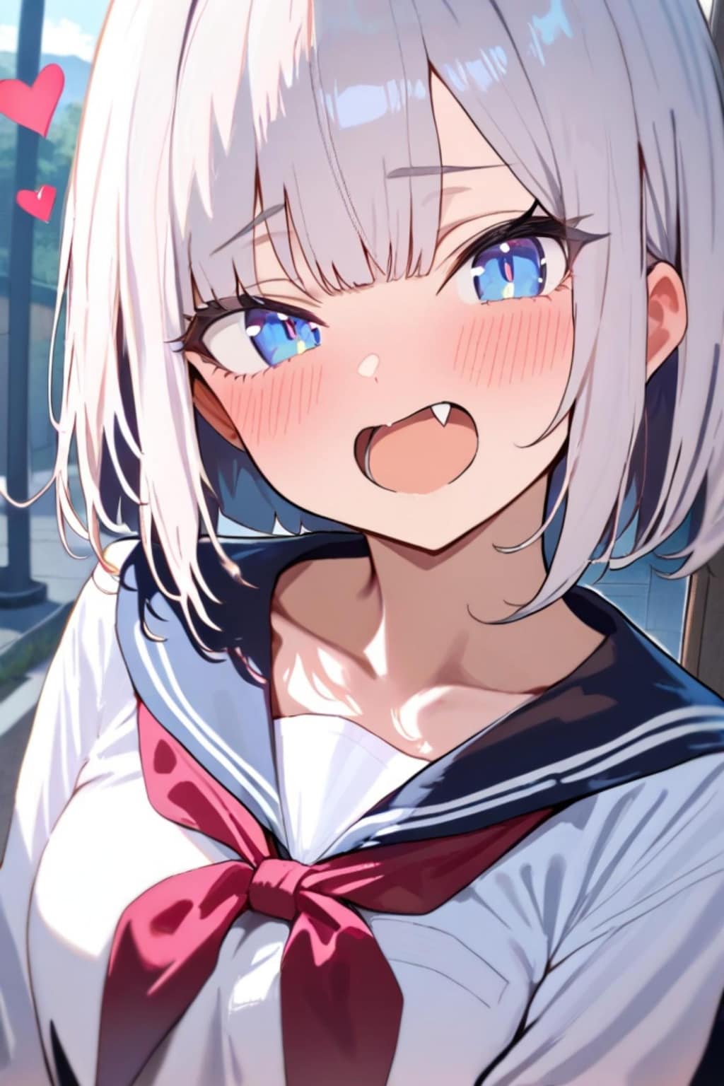 毎朝あいさつをしてくれる白髪ちゃん