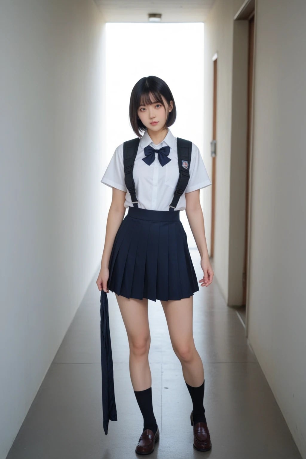 廊下で | の人気AIイラスト・グラビア