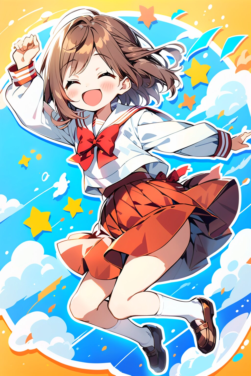 少女　元気