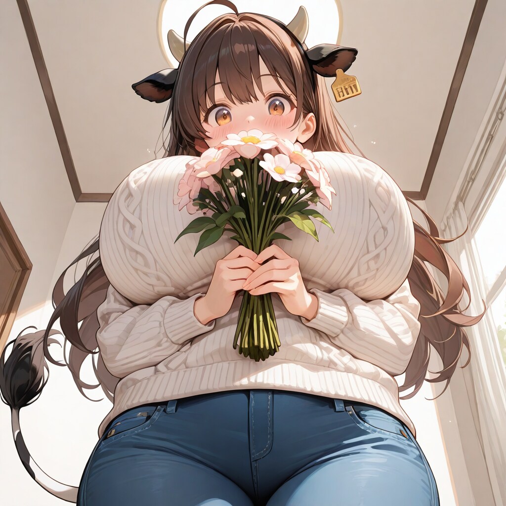 牛ママに花束を