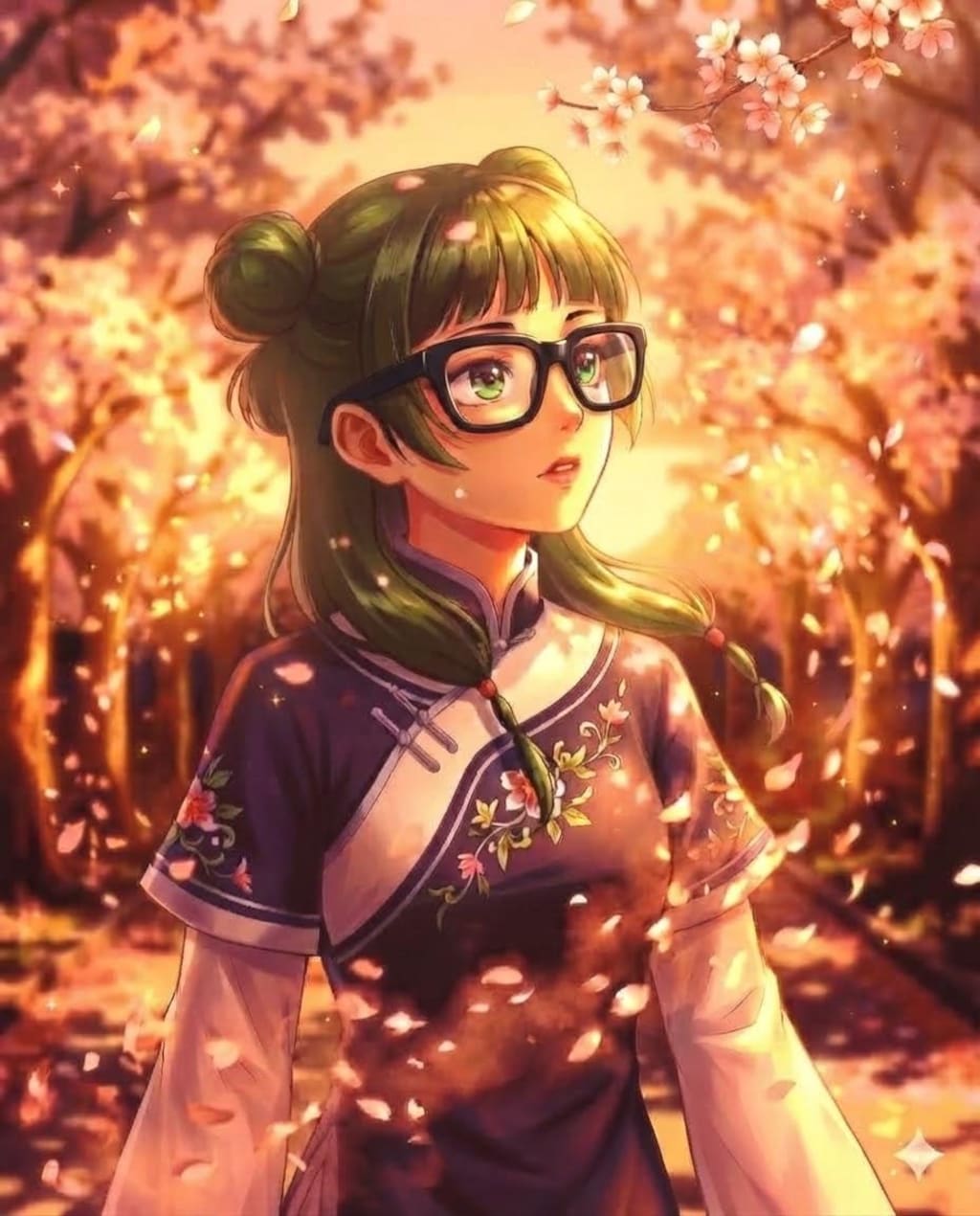 マオマオは　桜が好きです