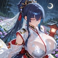 梅雨の巫女 2枚目