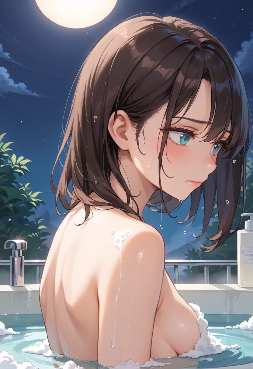 あわあわ横乳