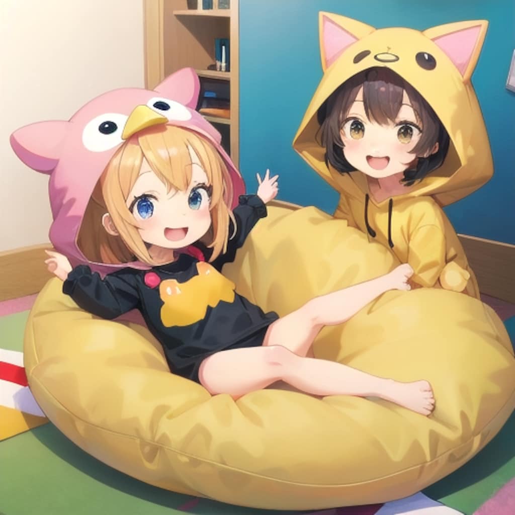 着ぐるみパジャマでお泊まり会