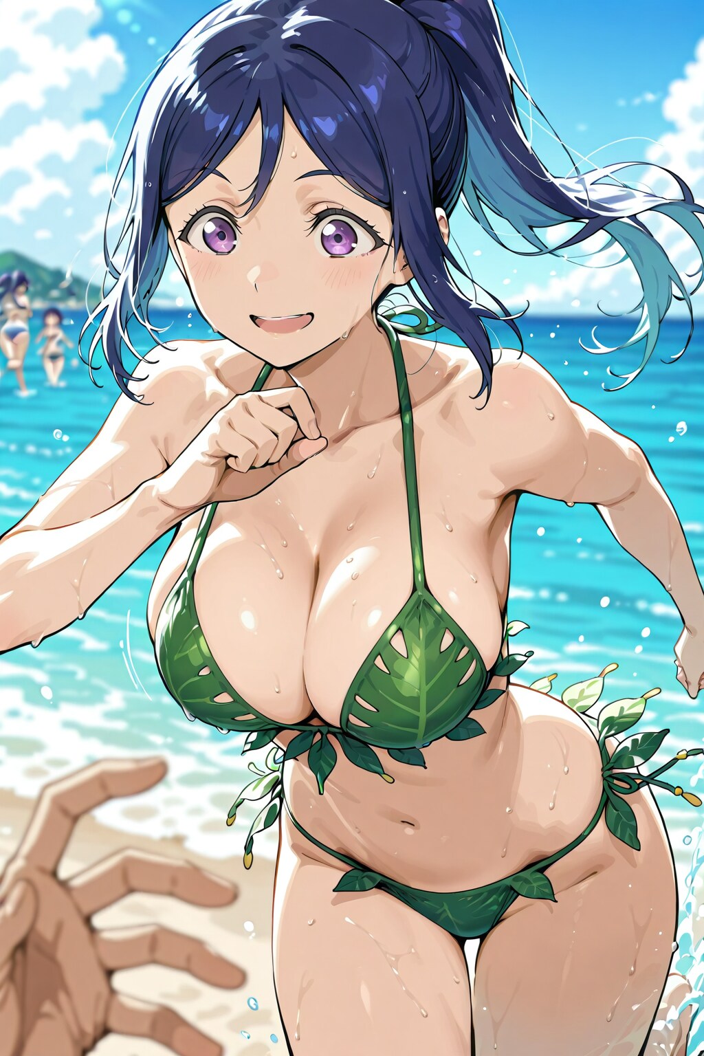葉っぱビキニで悩殺かなん🍃👙😍❤️