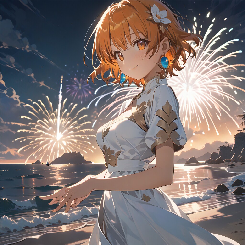 花火とソレイユさん♫