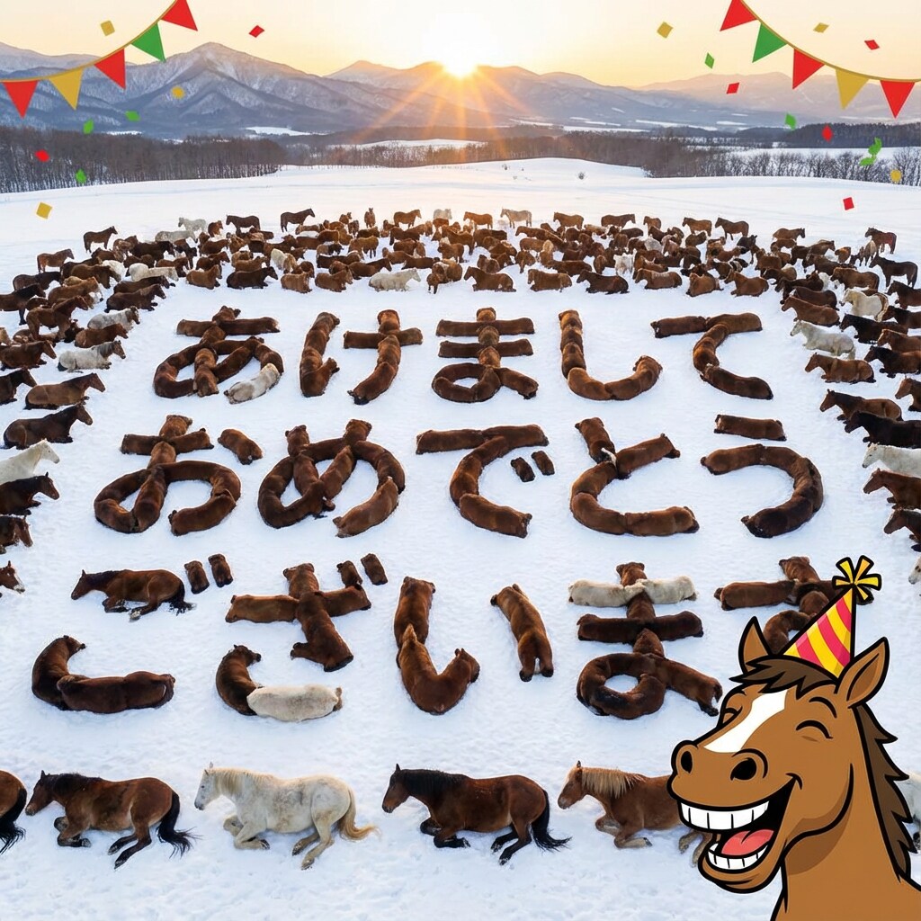あけましておめでとうございま馬