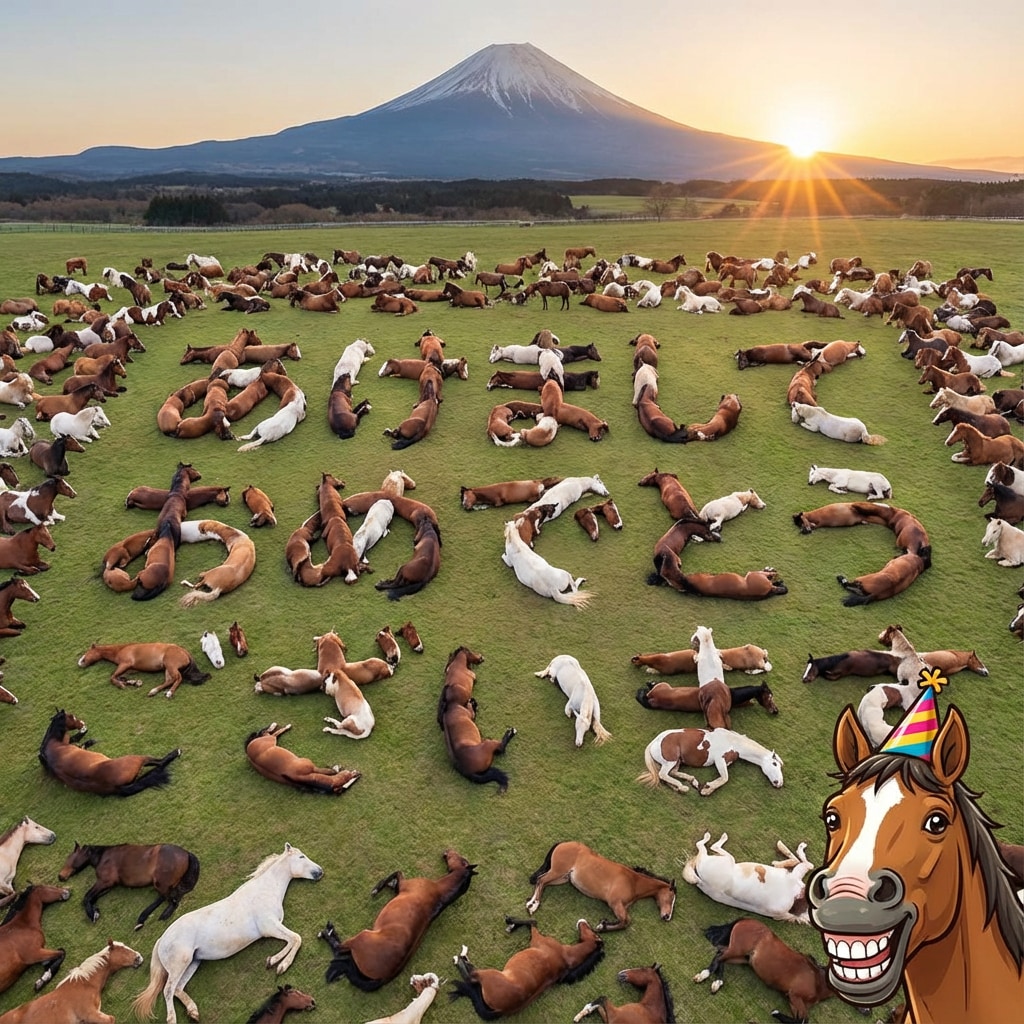 あけましておめでとうございま馬