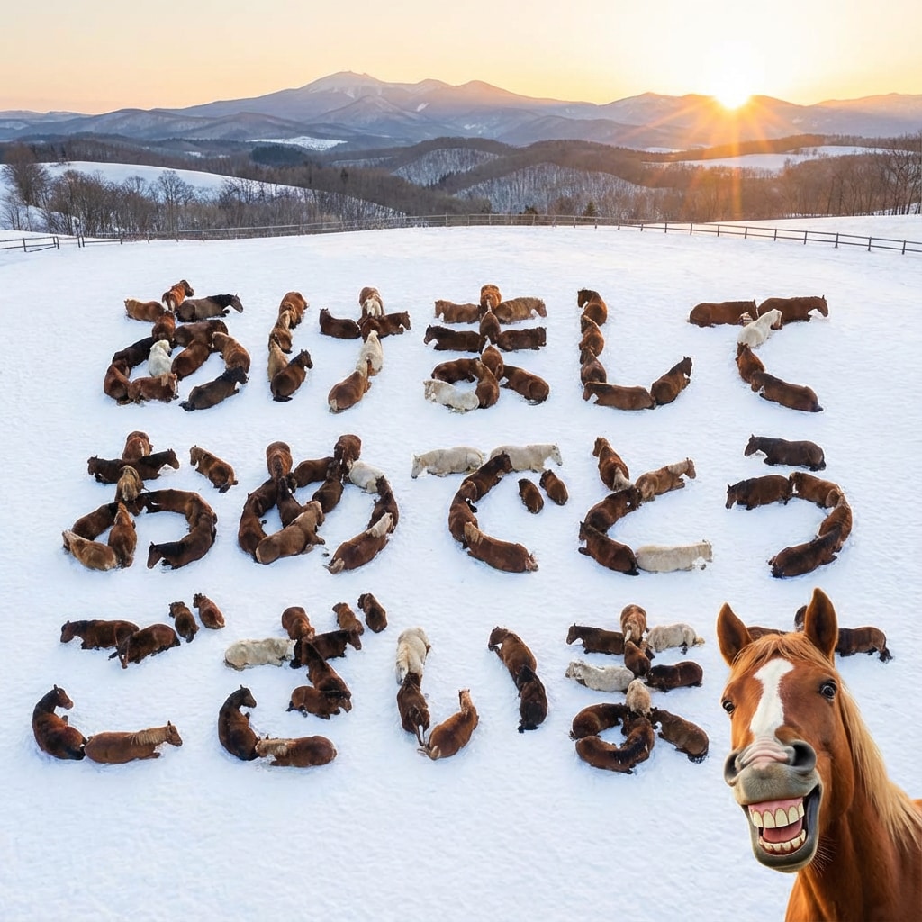 あけましておめでとうございま馬