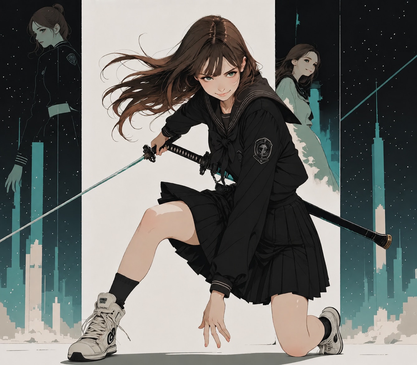 『JKアキ、鞘走る青春』キービジュアル