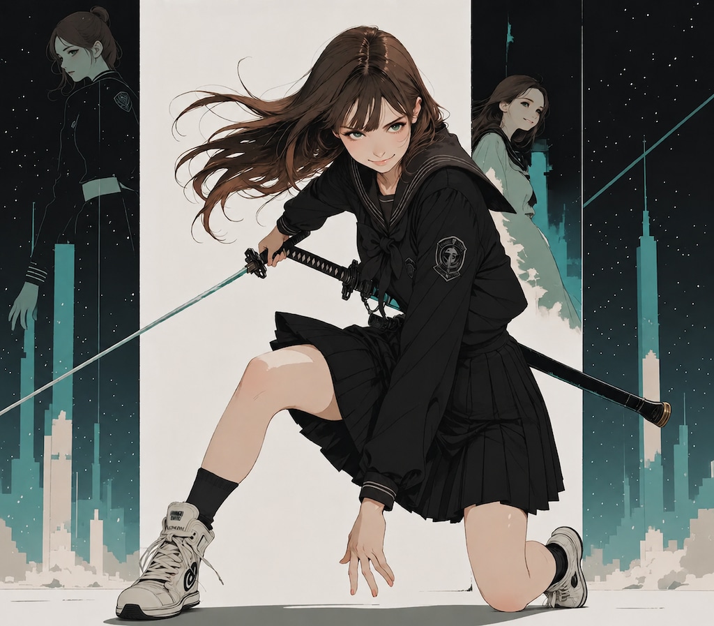 『JKアキ、鞘走る青春』キービジュアル